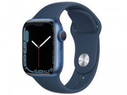  Apple Watch Series 7 GPSモデル 41mm MKN13J/A [アビスブルースポーツバンド]